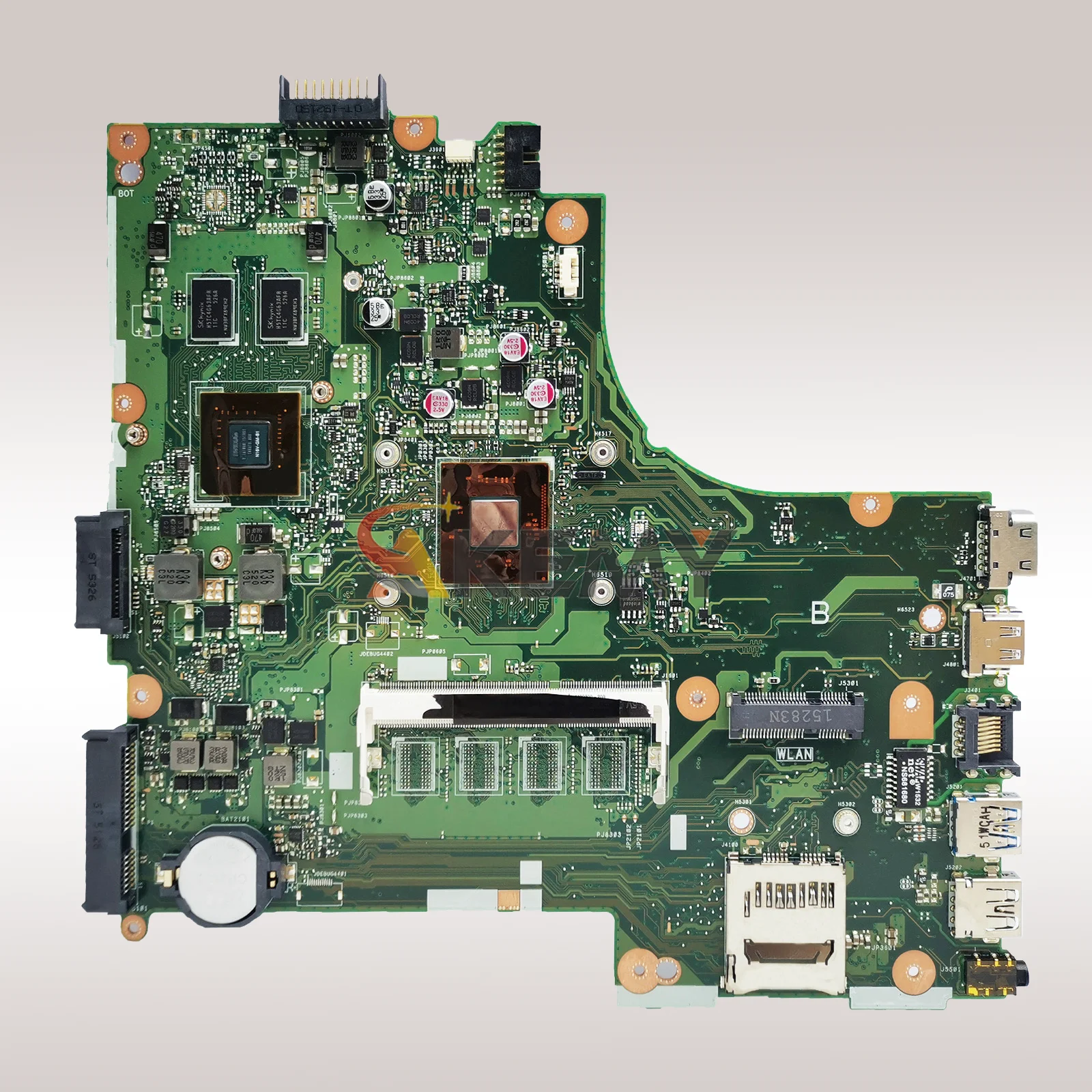 Płyta główna do laptopa ASUS VivoBook X450MD X452M X450MJ X450M z procesorem Celeron, przetestowana, sprawna, szybka wysyłka.