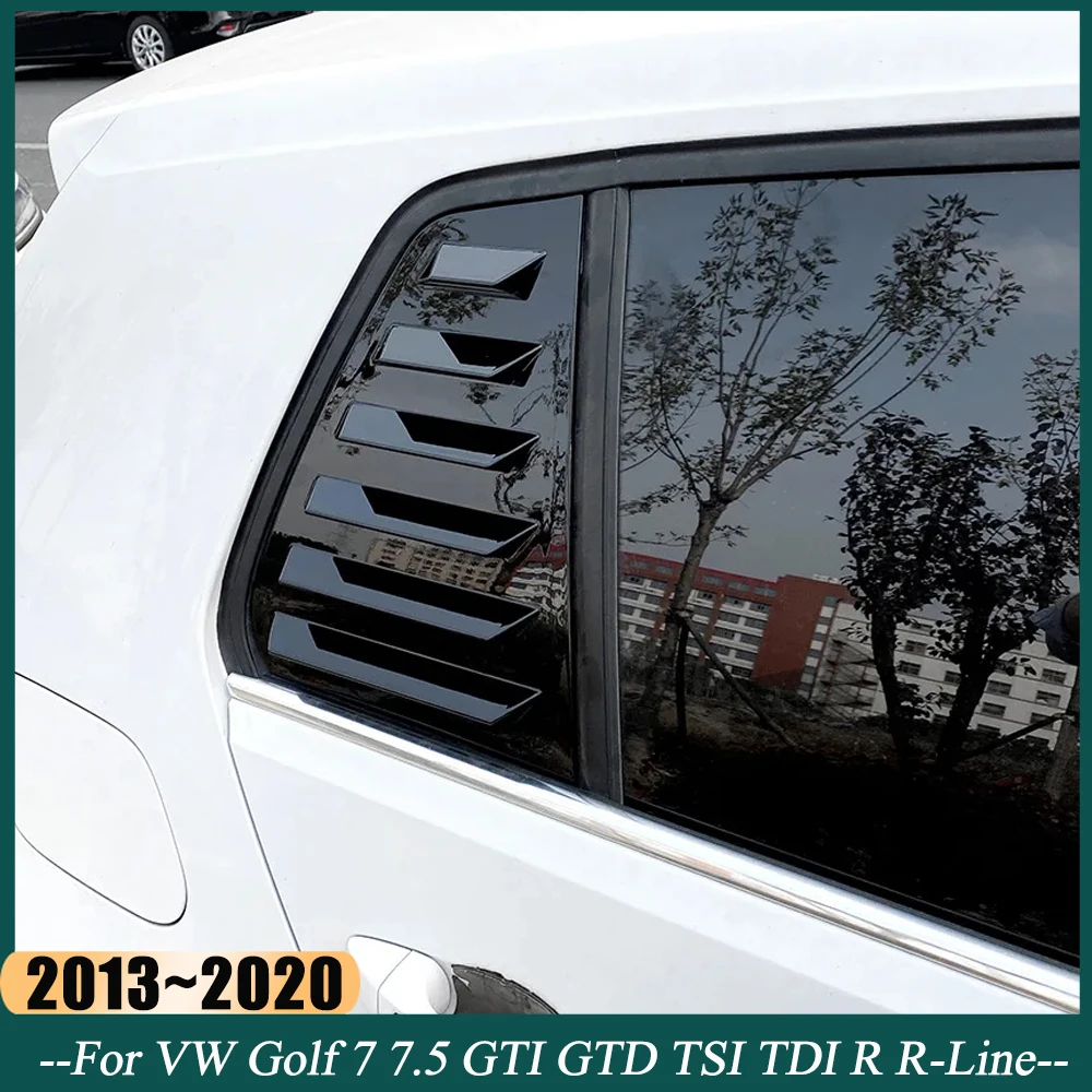 2 Peças de Cobertura para Ventilação de Janela Traseira Lateral para VW Golf 7 7.5 MK7 MK7.5 GTI GTD TSI TDI R R-Line 2013-2020 Kits de Carroceria