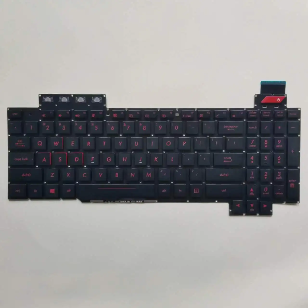 New US Russian Keyboard For Asus FX503 FX503V FX503VD FX503VD-EH73 FX63 FX503VD-WH51 FX503VM FX503VM-EH73 Red Backlit black