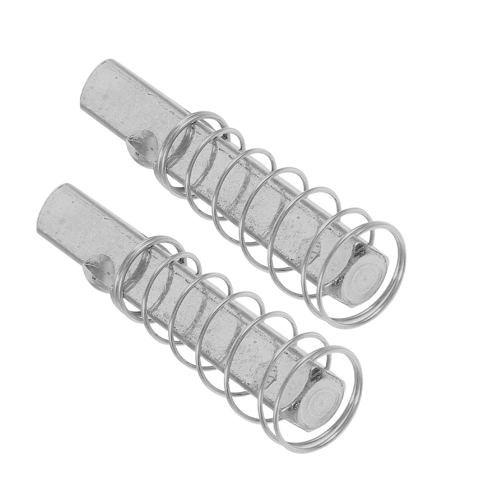 

2pcs Door Lock Spindle Stainless Steel Spring Replacement Mechanical Garage Hardware 70mm Patio Door Knob H Bar