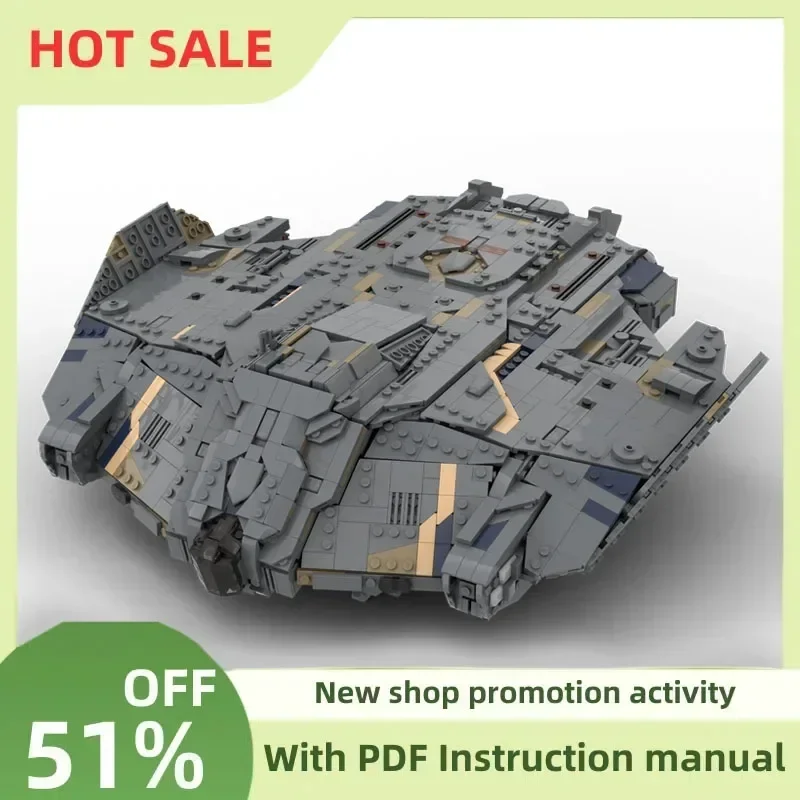 New 3319Pcs Popular Space Technology Series Moc Type 9 Spacecraft Model Custom Puzzles Diy Creative Ideas Toys Birthday Gifts