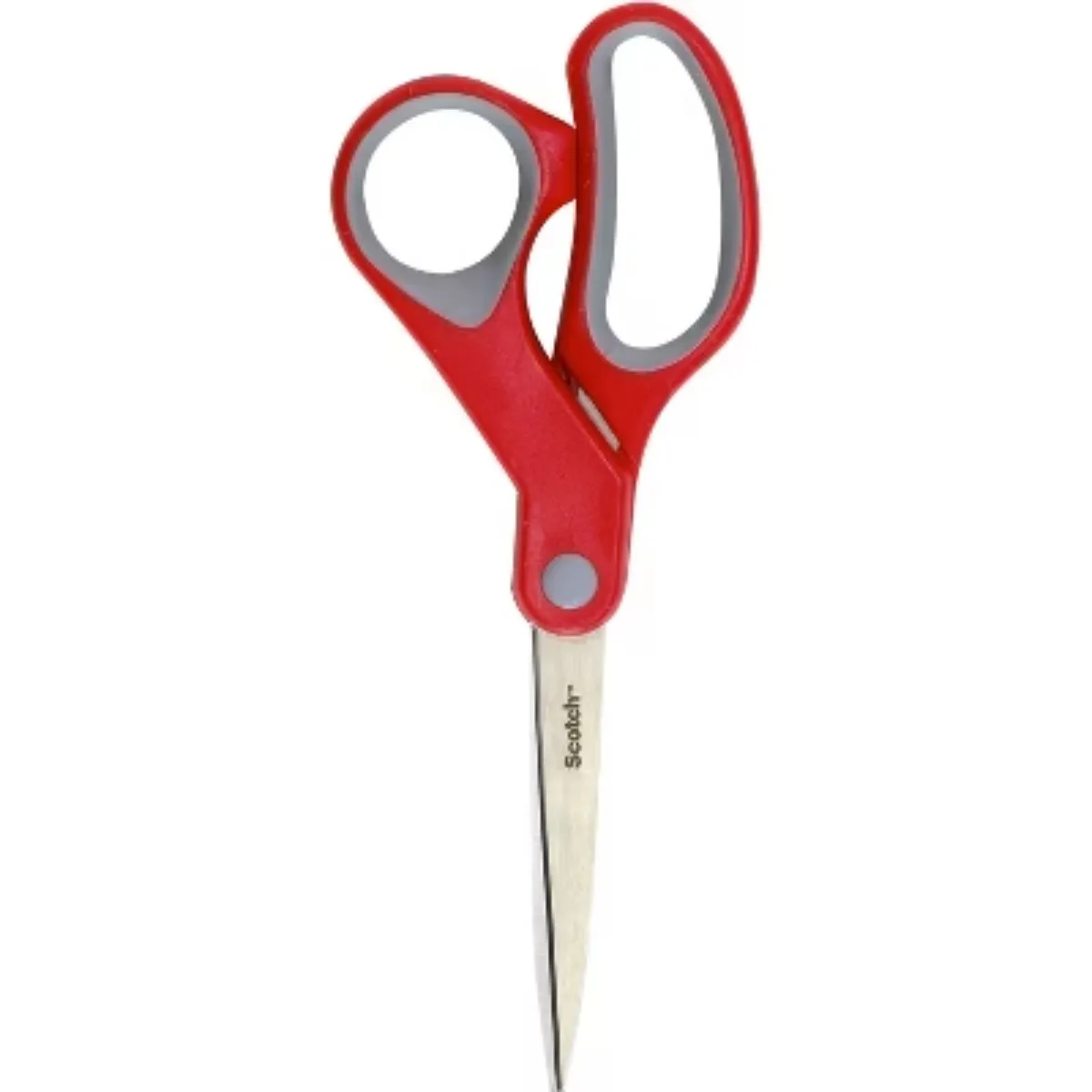 Scotch 2pk Multi-Purpose 8" Scissors: Stainless Steel, Office & School, Wrapping, Non-Powered Desk Tools, Red