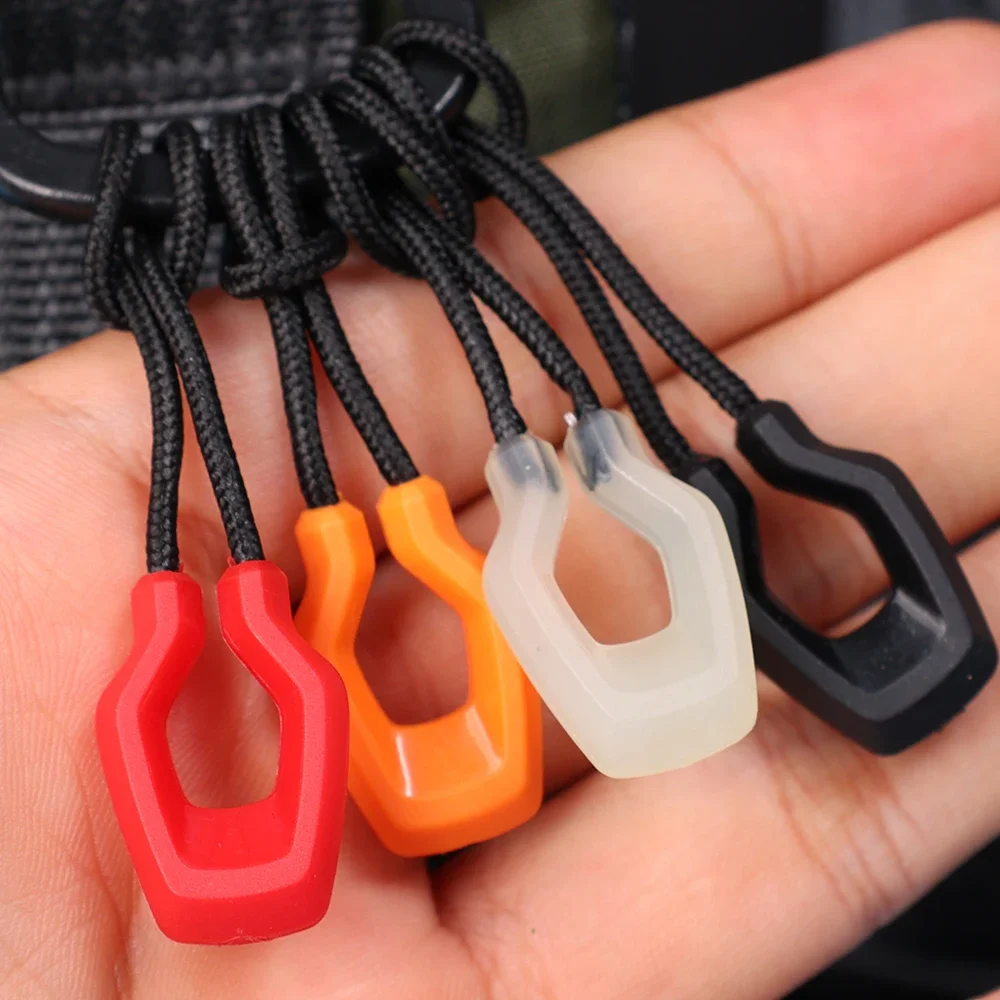 6 Peças de Puxadores de Zíper Luminosos com Extensor para Mochilas, Jaquetas, Barracas e Malas - Acessórios Convenientes para Zíperes