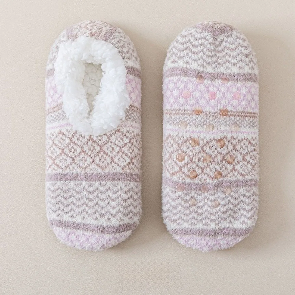 

New Fluffy Warm Floor Socks Non Slip Lamb Fleece Sleep Socks Velvet Soft Thickened Winter Fuzzy Socks Winter