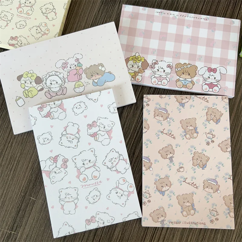 Sanrio Hello Kitty Pochacco Mikko Sticky Notes Tearable Non Adhesive Paper Notebook Letter Memo Pad Notepad Ins Stationery Gift