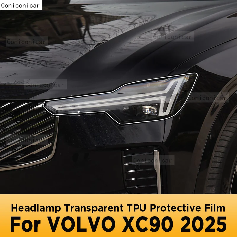

Для VOLVO XC90 2025 внешняя фара автомобиля против царапин передняя лампа прозрачная защитная пленка аксессуары