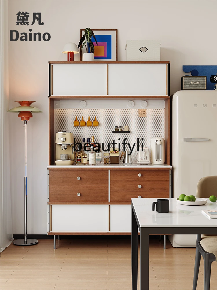 

Dining side cabinet integrated storage against the wall, living room storage, tea solid wood storage chest