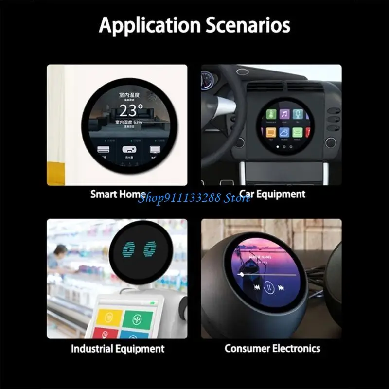 

G88D 5-дюймовый круглый ЖК-дисплей с 10-точечным сенсорным управлением, разрешение 1080x1080, обновленное для работы с умными