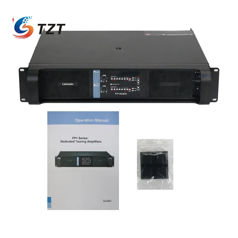 TZT FP14000/FP10000 Professional Switching Power Amplifier 2 Channel Power Amplificatore Subwoofer  FP20000Q 4 Channel Power Amp