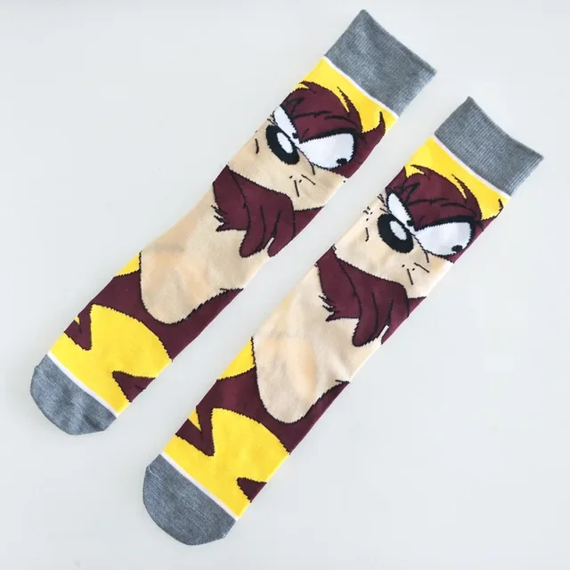 Looney Cartoon Socken Anime Figur Männer Cosplay Socken Baumwolle lustige Tom Trend lange Unisex Socken