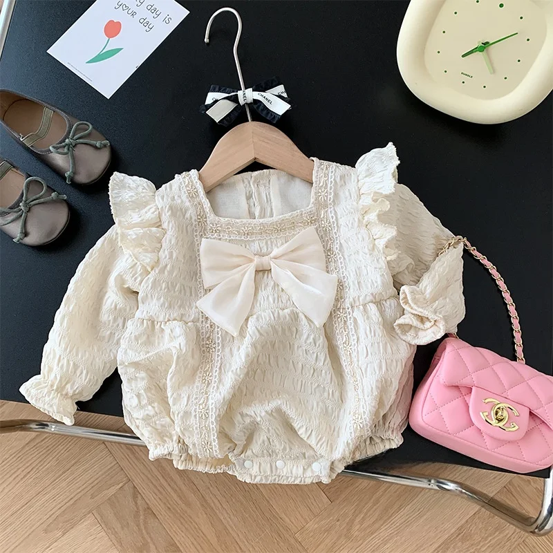 

Очаровательный весенний наряд для девочек: комплект с низкой посадкой, идеально подходящий для дня рождения годовалой малышки