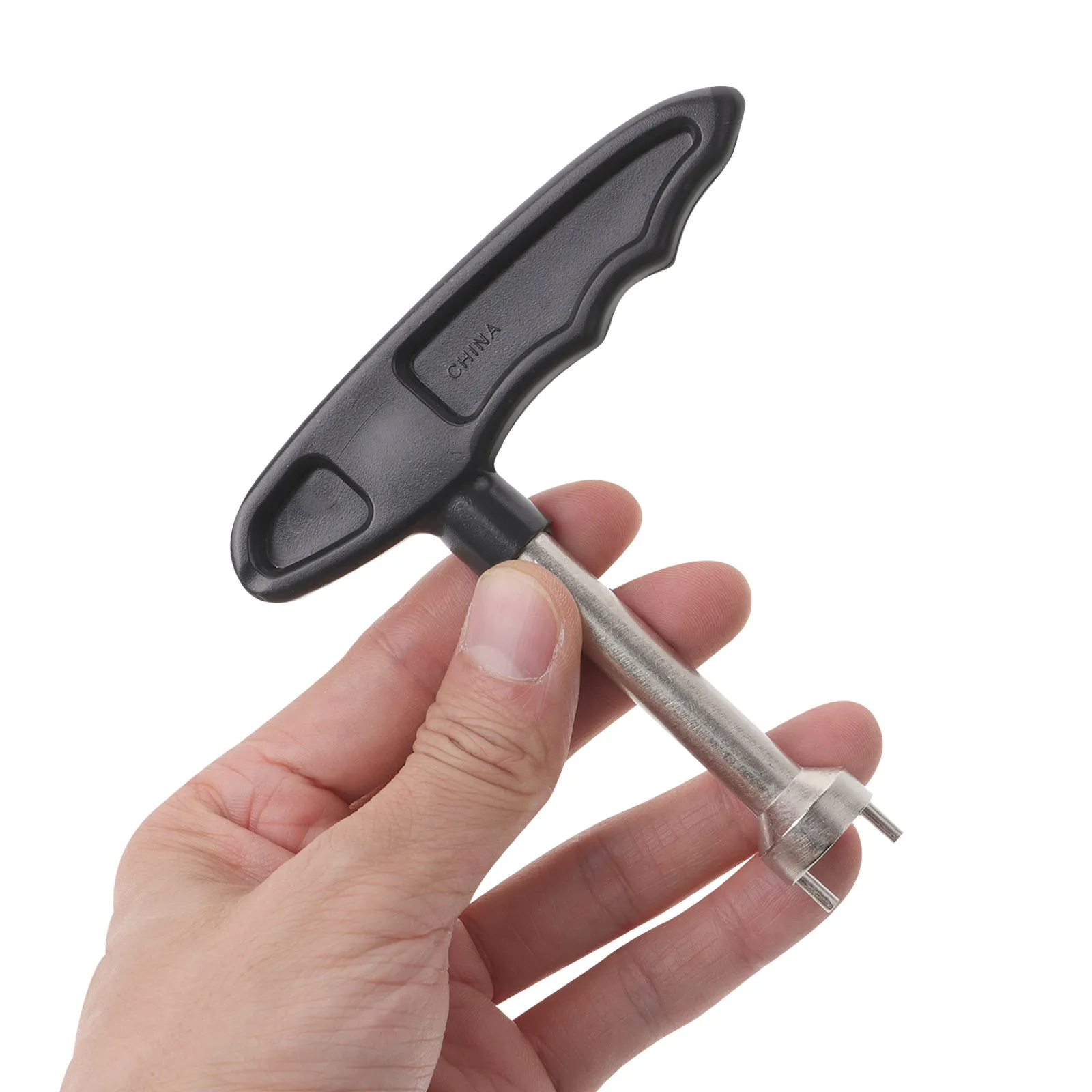 

Spike Wrench for Golf Shoes Fast Cleat Replacement Tool with T-Handle Textured Grip Spike Removal Installation for All Cleat