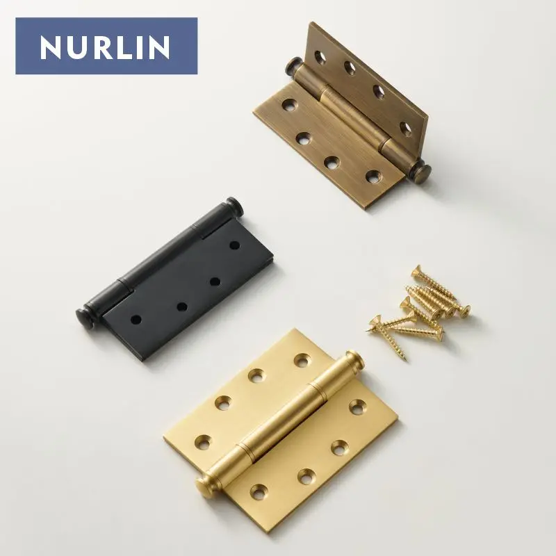 Nurlin Solid Brass Thick And Sturdy Door Gate Hinge Matte Brass Antique Brass Black Single Piece Price