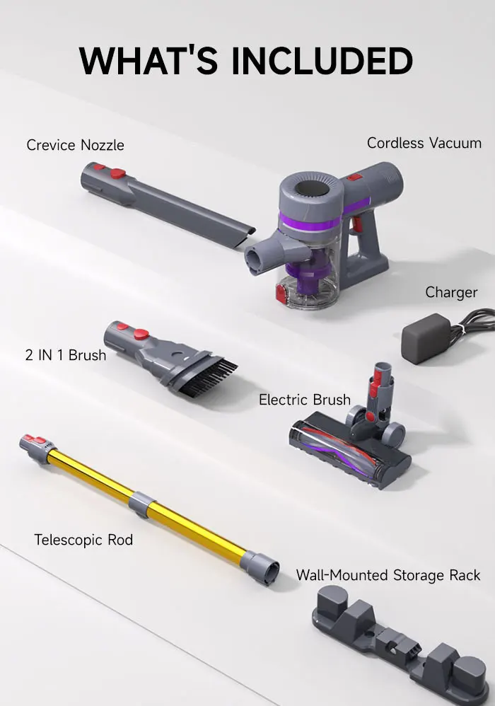 مكنسة كهربائية تستقيم بقدرة 500 وات، شفط قوي للمنزل، تصميم بدون كيس مع فلتر HEPA، مناورة سهلة لتنظيف السجاد والأرضيات الصلبة