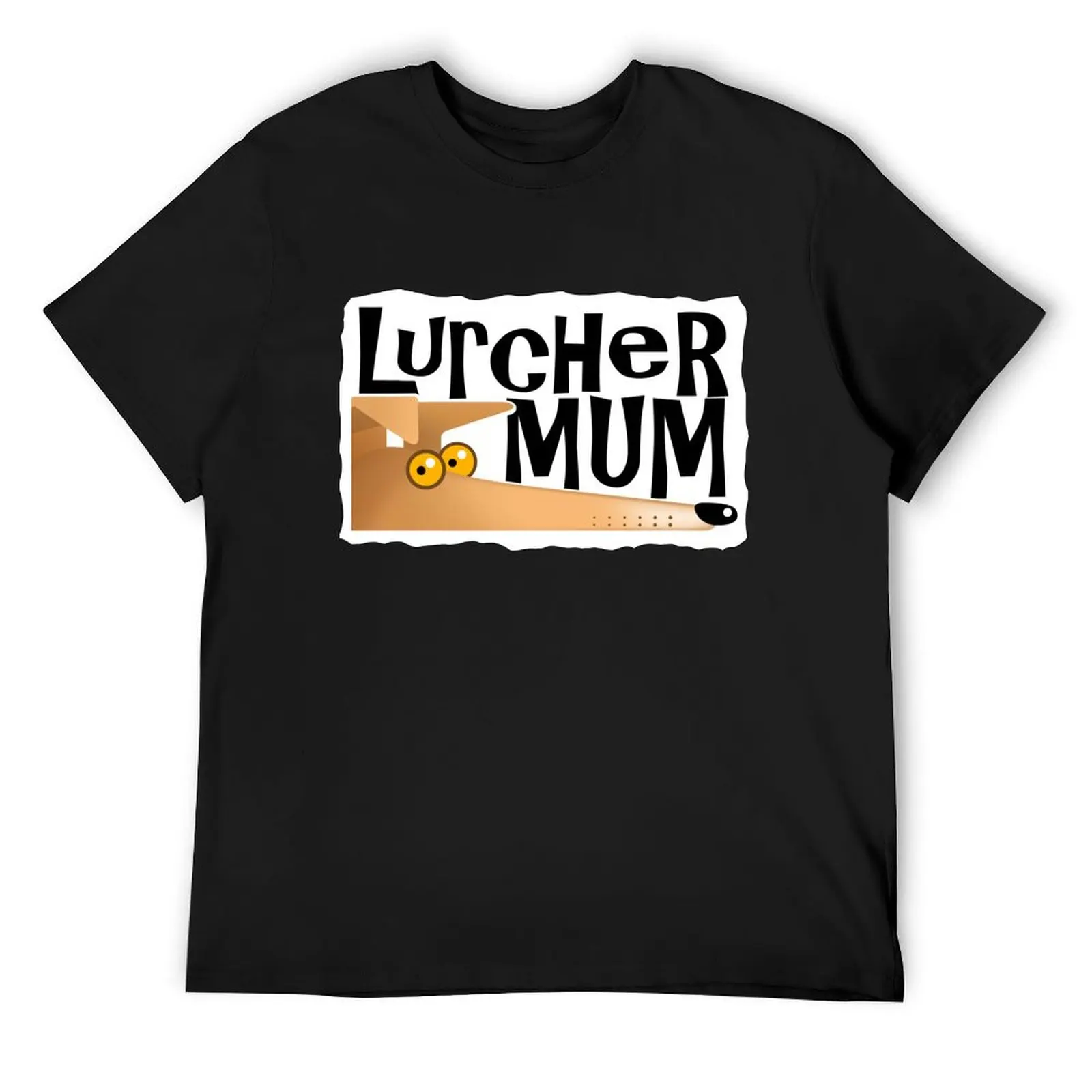 

Lurcher Mum (fawn) T-Shirt tops customs cotton graphic tees vintage t shirts men workout shirt