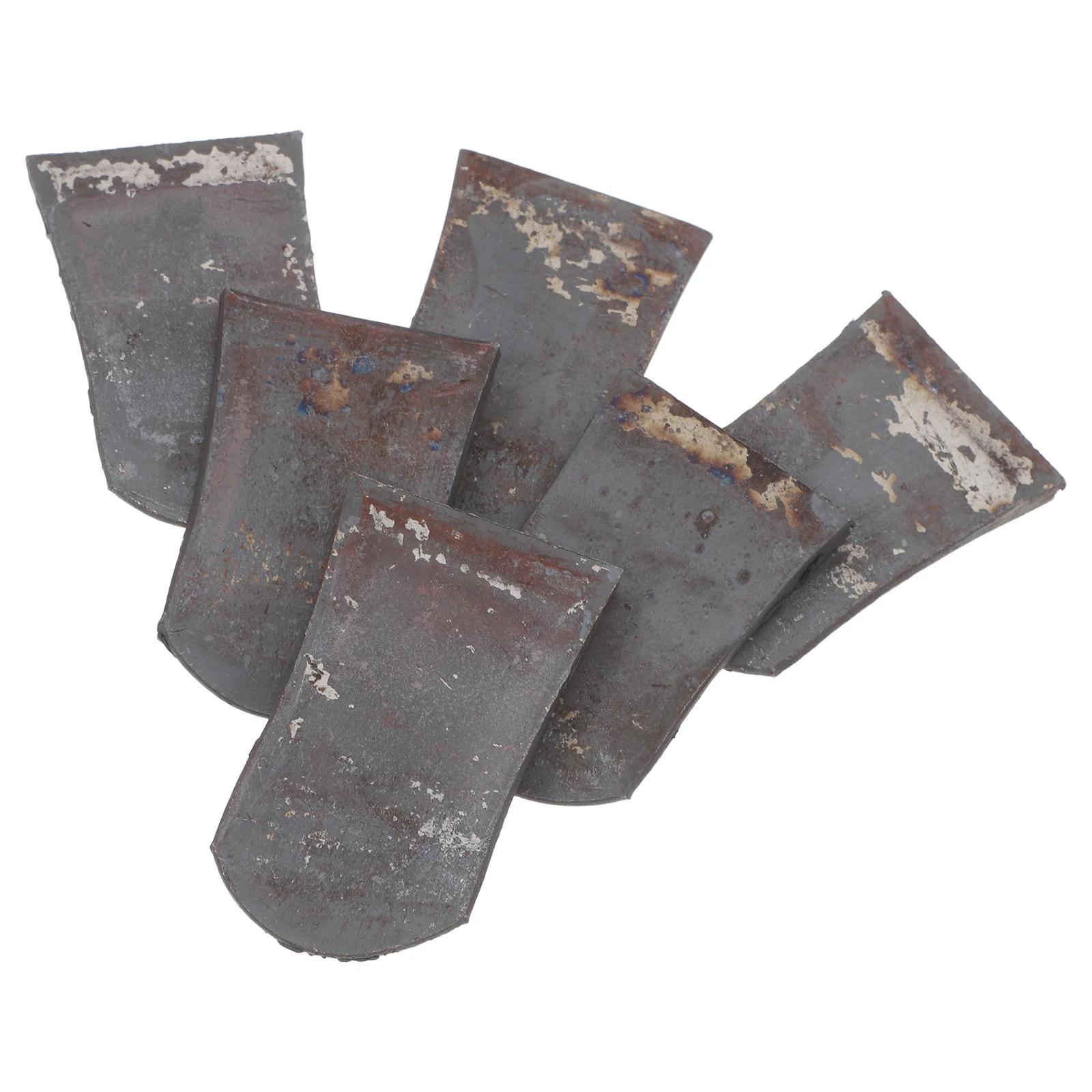 

6Pcs Garden Hoe Replacement Handle Wedge Thick 7.3mm Iron Durable Secure Fix for Agriculture Farming Gardening Soil Loosening