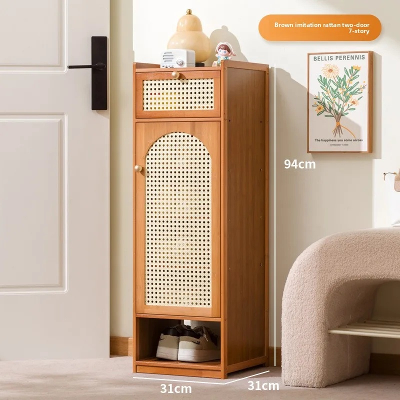 

Shoe cabinet storage artifact space-saving indoor entrance small narrow shoe rack 2025 new dust-proof storage cabinet
