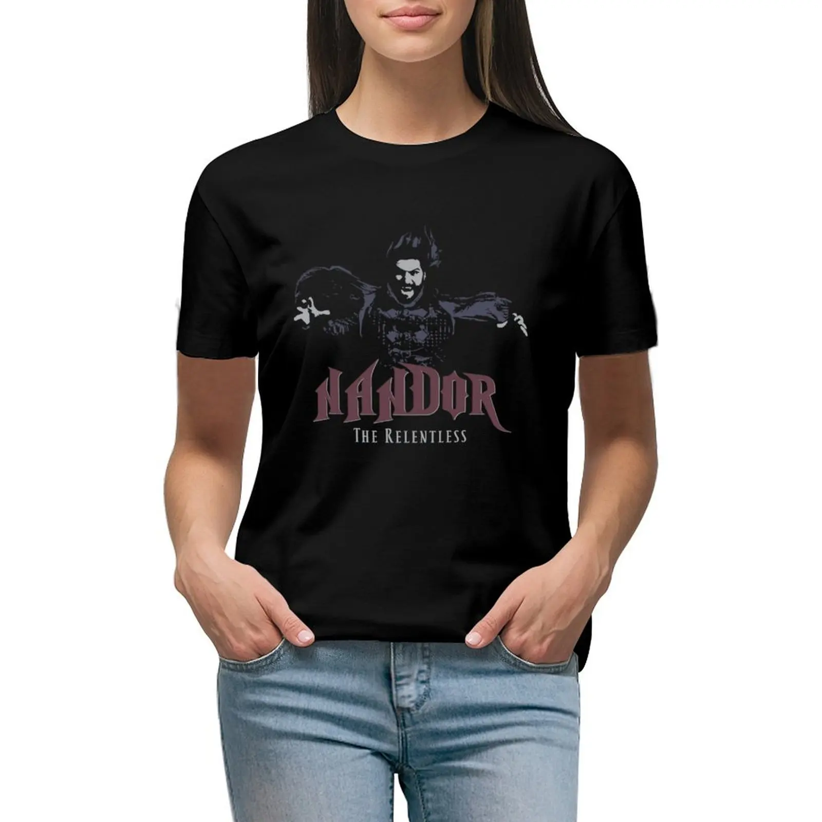 

Nandor Relentless - The Shadows Nandor The Relentless T-shirt kawaii clothes plus size tops summer clothes Women's clothing