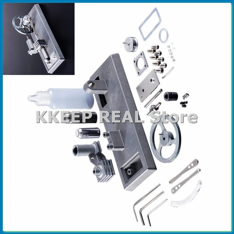 

Модель двигателя Стирлинга для самостоятельной сборки: генерация энергии, светодиодная подсветка, паровая тепловая энергия, образовательная модель, научный эксперимент, игрушка-конструктор - ABHG