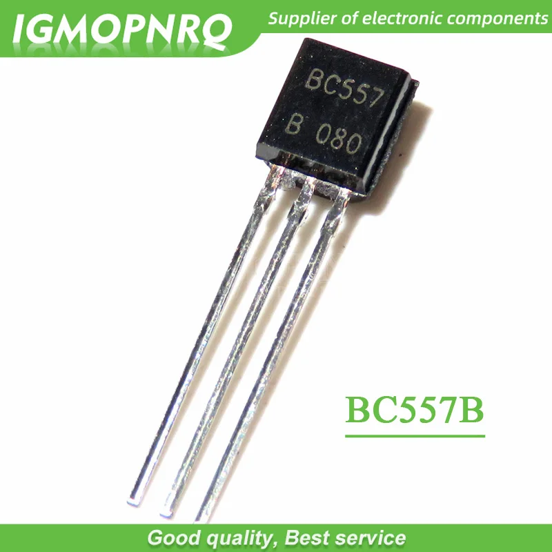 100pcs BC557B BC557 TO-92 Bipolar Transistors - BJT PNP -45V -100mA HFE/450 new original