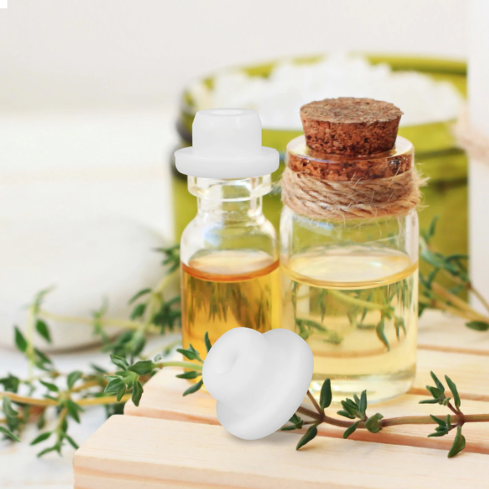 

10Pcs Silicone Bottle Stopper Replacement Seal for Wine Beer Liquor Airtight Reusable Universal Fit Freshness Keeper