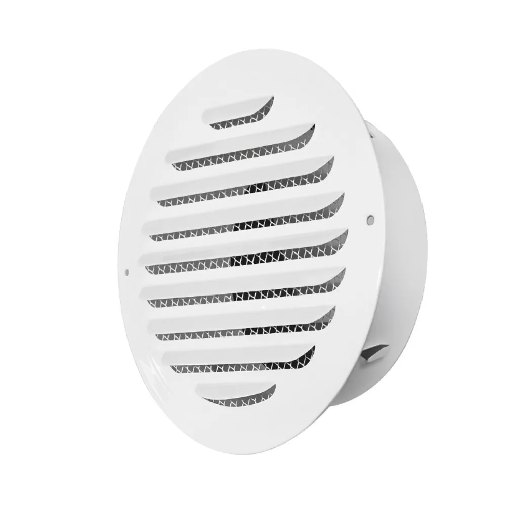 Useful Stainless Steel Air Ventilation Cover Built-in Mesh Easy To Install Air Outlet Vent Round Air Vent Grille Exterior Wall