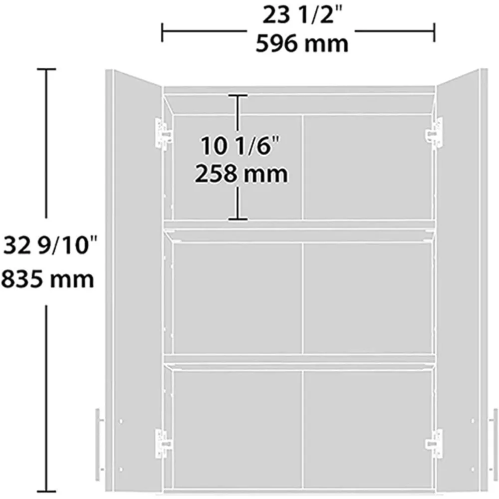 مجموعة خزانة تخزين خشبية مثبتة على الحائط للمطبخ، مقاس 24 × 33 بوصة، باب مزدوج مع إغلاق ناعم ومقابض معدنية #6