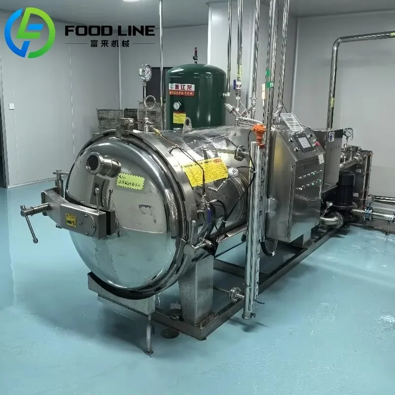 Autoclave Sterilizer Retort Sterilizer Food Machine High Pressure Steam Water Immersion for Pouches Canned Food OME