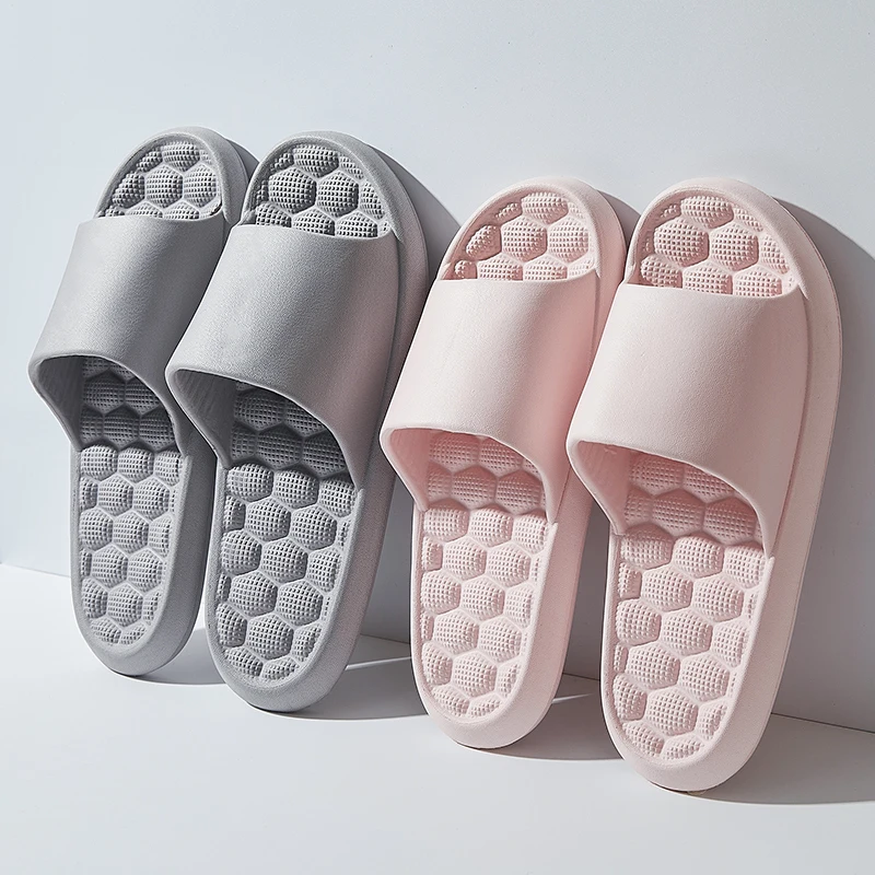 2024 Summer Brief Couple Indoor Sandals Soft Mule Non-slip Bathroom Slides For Men Women Slippers Ladies' Home Shoes Flip Flops