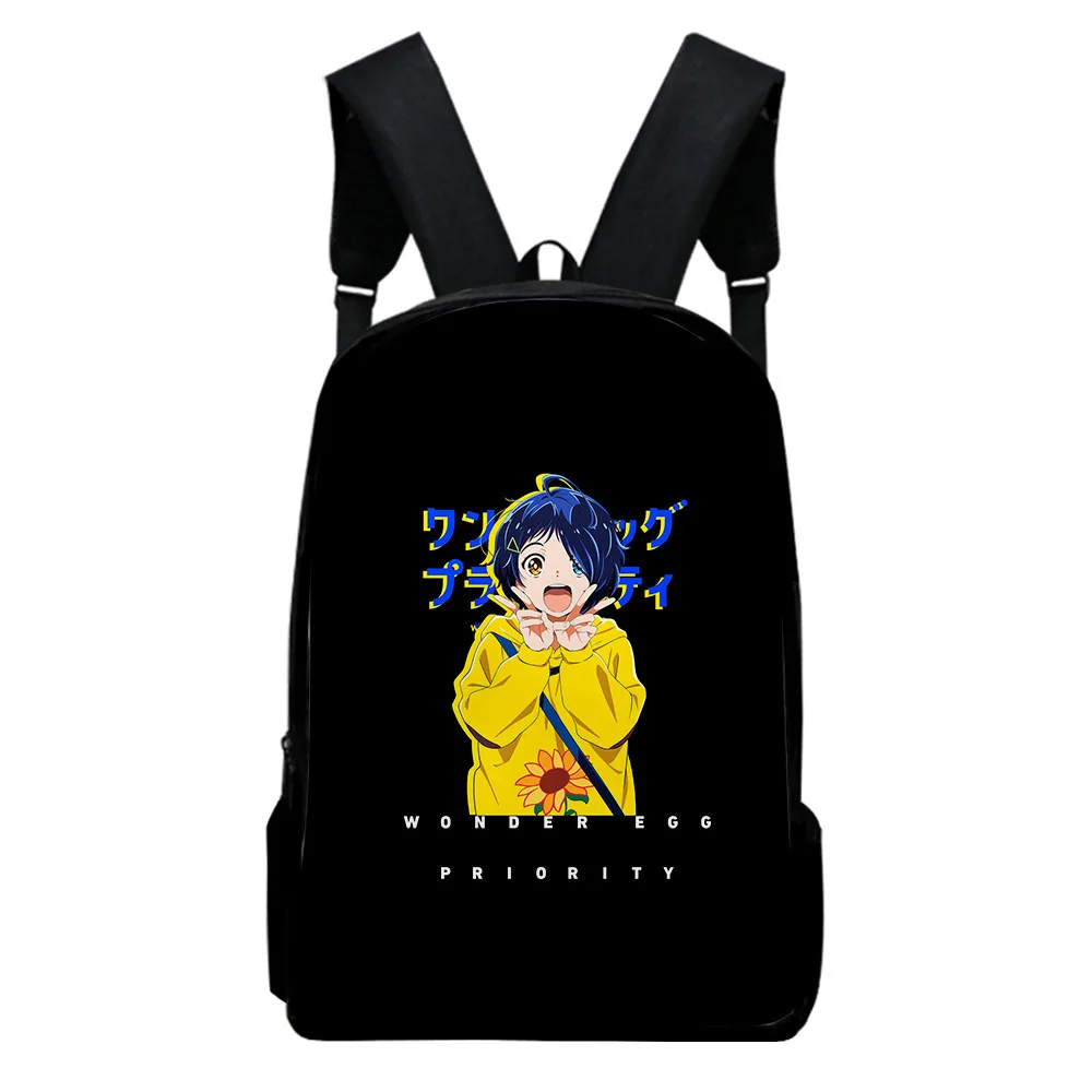 

Popular Youthful WONDER EGG PRIORITY Te Student School Bags Notebook Backpacks 3D Print Oxford Waterproof Boys/Girls Travel Bags