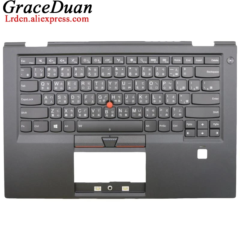 

TW Traditional Black Keyboard Upper Case Palmrest Shell Cover For Lenovo Thinkpad X1 Carbon 4th Gen4 G4 01AV182 01AV221