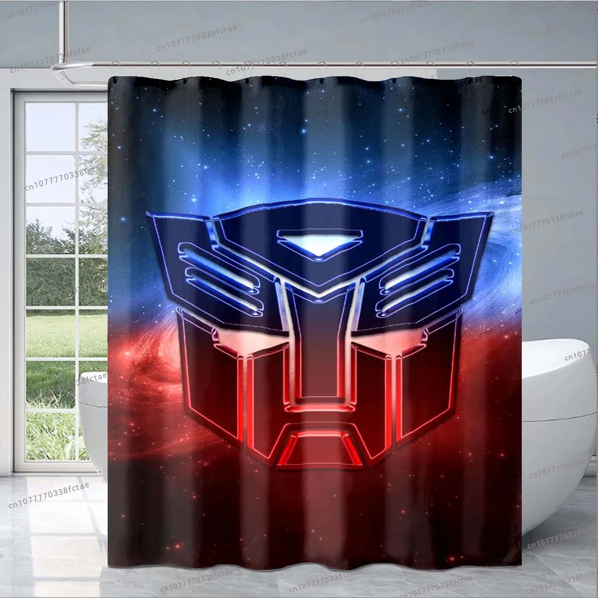 

T-Transformer Science Fiction Action Shower Curtain Cartoon Movie Shower Curtain Adult Kid's Bathroom Decorative Shower Curtain