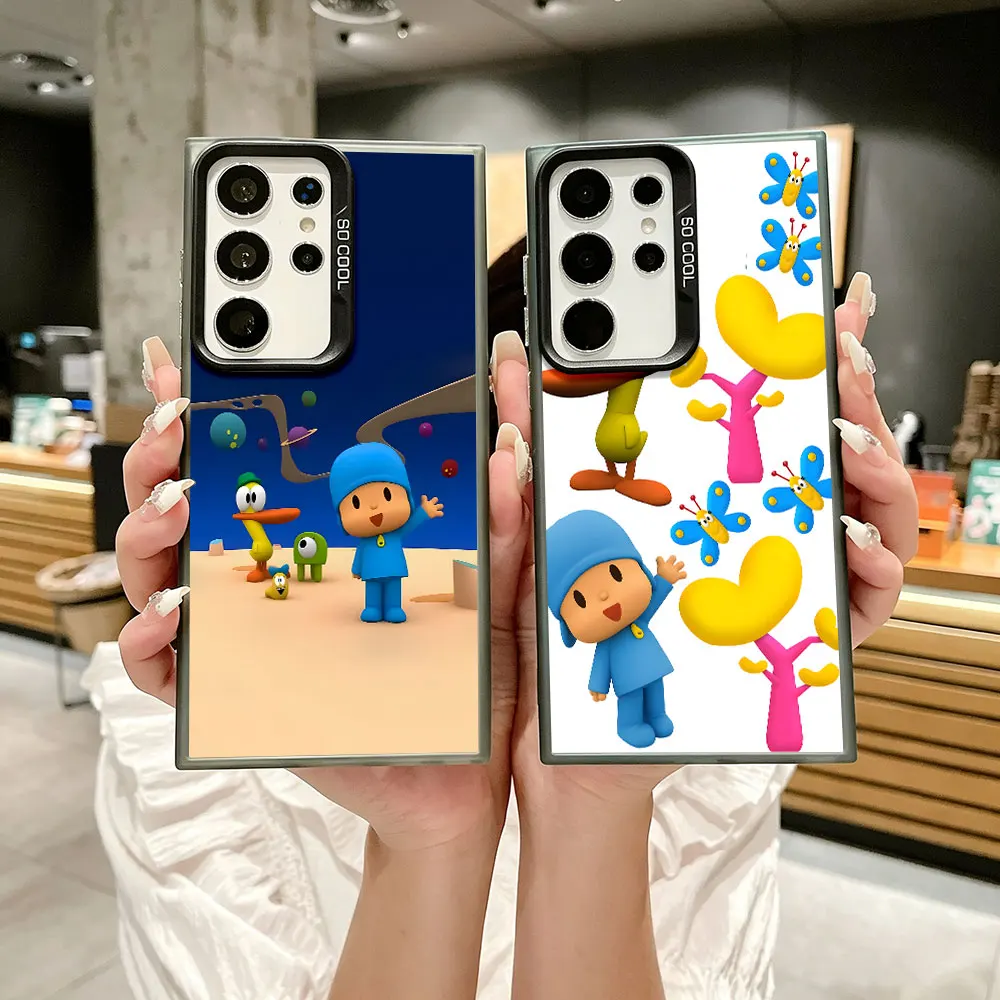 Phone Case for Samsung Galaxy A56 A55 A16 A36 A17 A15 A54 A27 A34 A12 A14 A33 A21s A53 A35 A11 A26 Cover Cartoon P-Pocoyo Cute