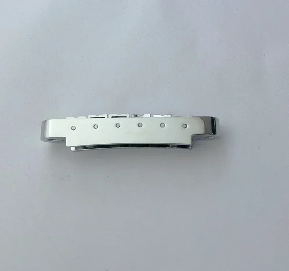 QX Music Store----brand new-1 Set Chrome Saddle Bridge and Tailpiece for LP Electric Guitar Guitar Parts