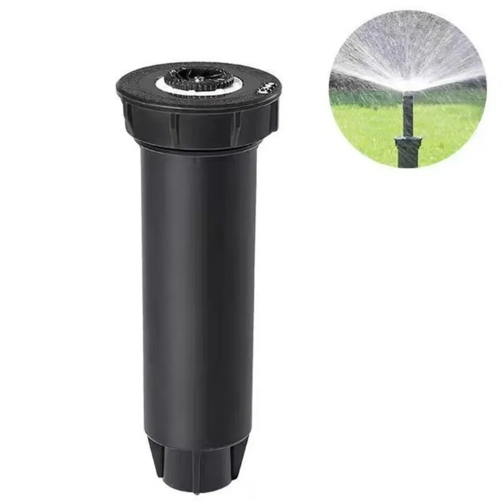 1pc Anti-Rust Buried Sprinkler Telescopic 1/2 Inch Female Thread Adjustable 360 Degree Retractable Sprinkler Nozzle Black