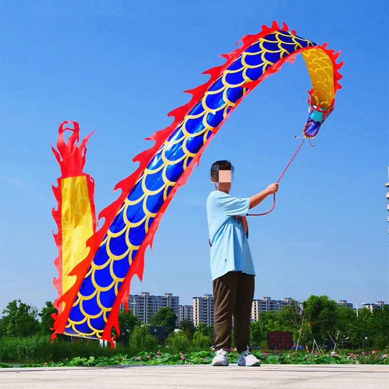 free shipping 3m/5m fitness colorful streamer dragon children adult dragon dance performance ribbon outdoor sports fun toys