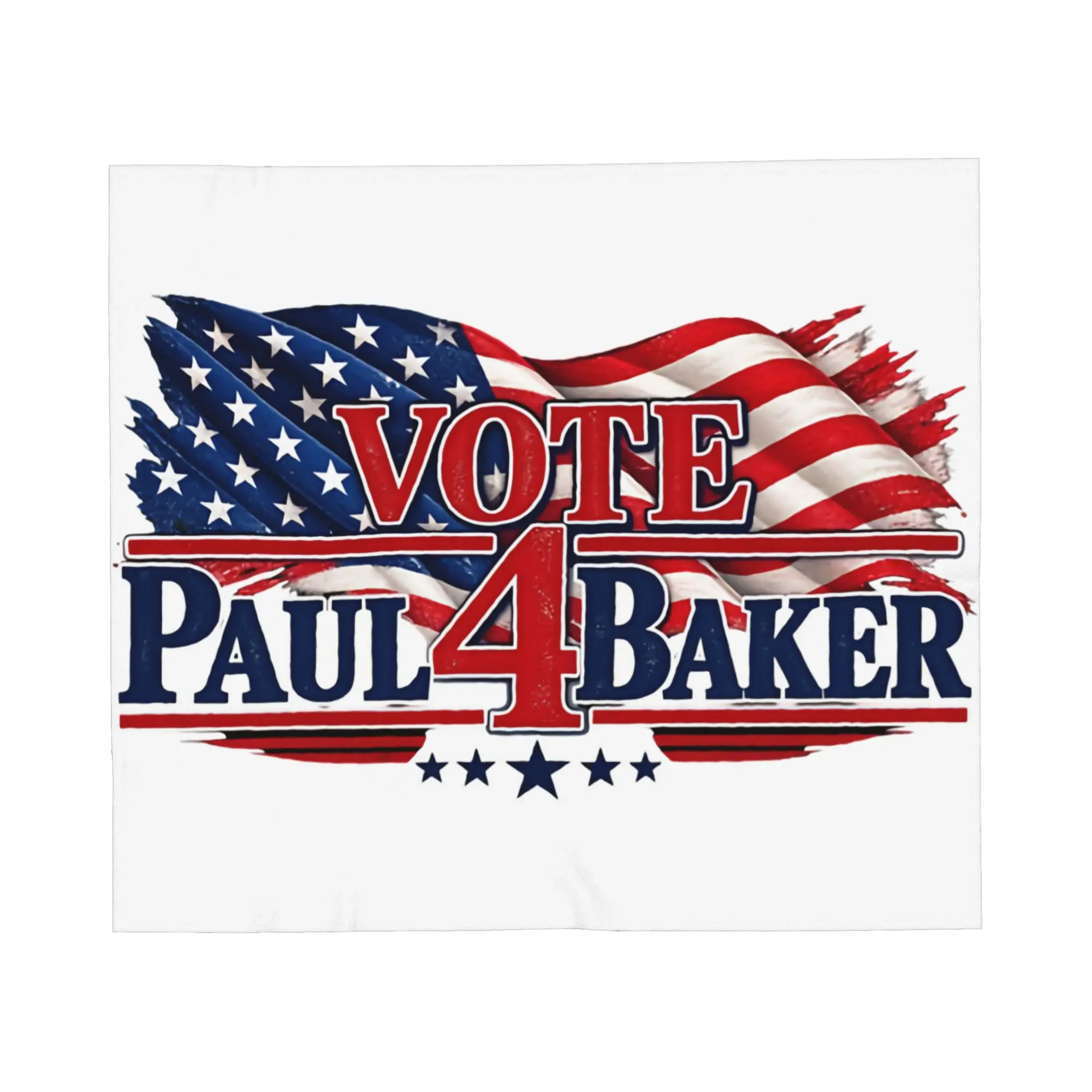Vote Paul 4 Baker American Flag Blanket Cover   Flannel Throw Blankets Airplane Travel Decoration Ultra-Soft Warm Bedsprea