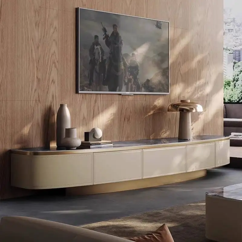 

Classic Minimalist Tv Cabinet Luxury Beige Khaki Japanese Designer Living Room Tv Cabinet Modern Mueble Televisor Furniture