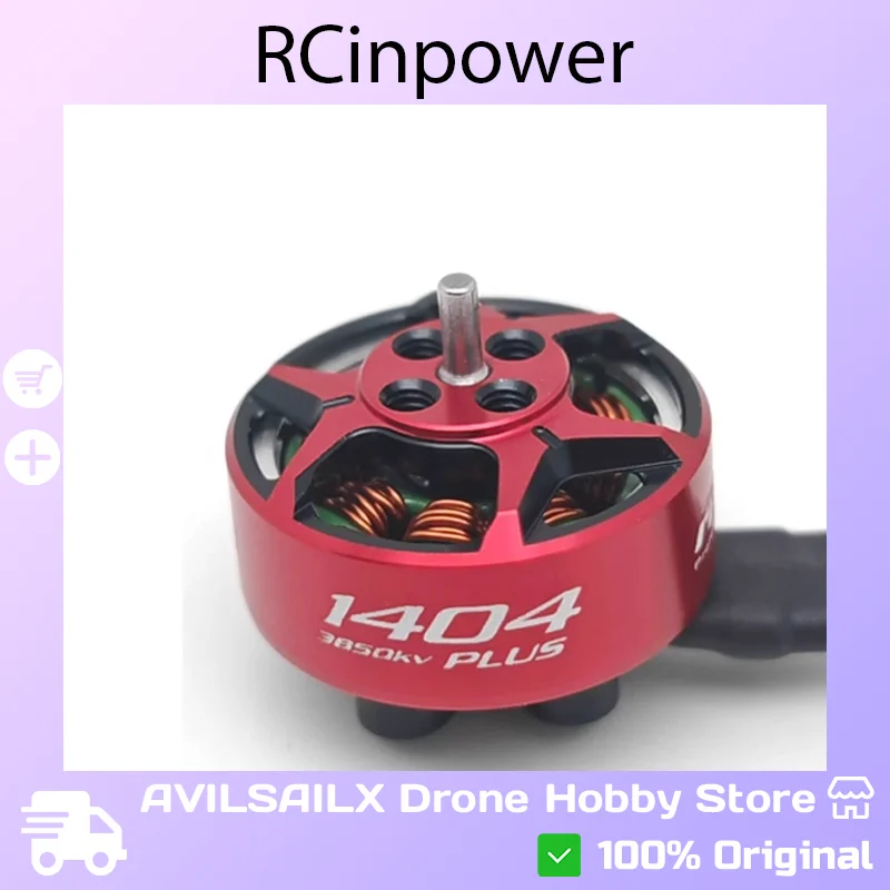 

RCinpower GTS V3 1404 Plus 2850KV/3850KV/4680KV Brushless Motor - For 3 Inch Racing FPV Drone Quadcopter