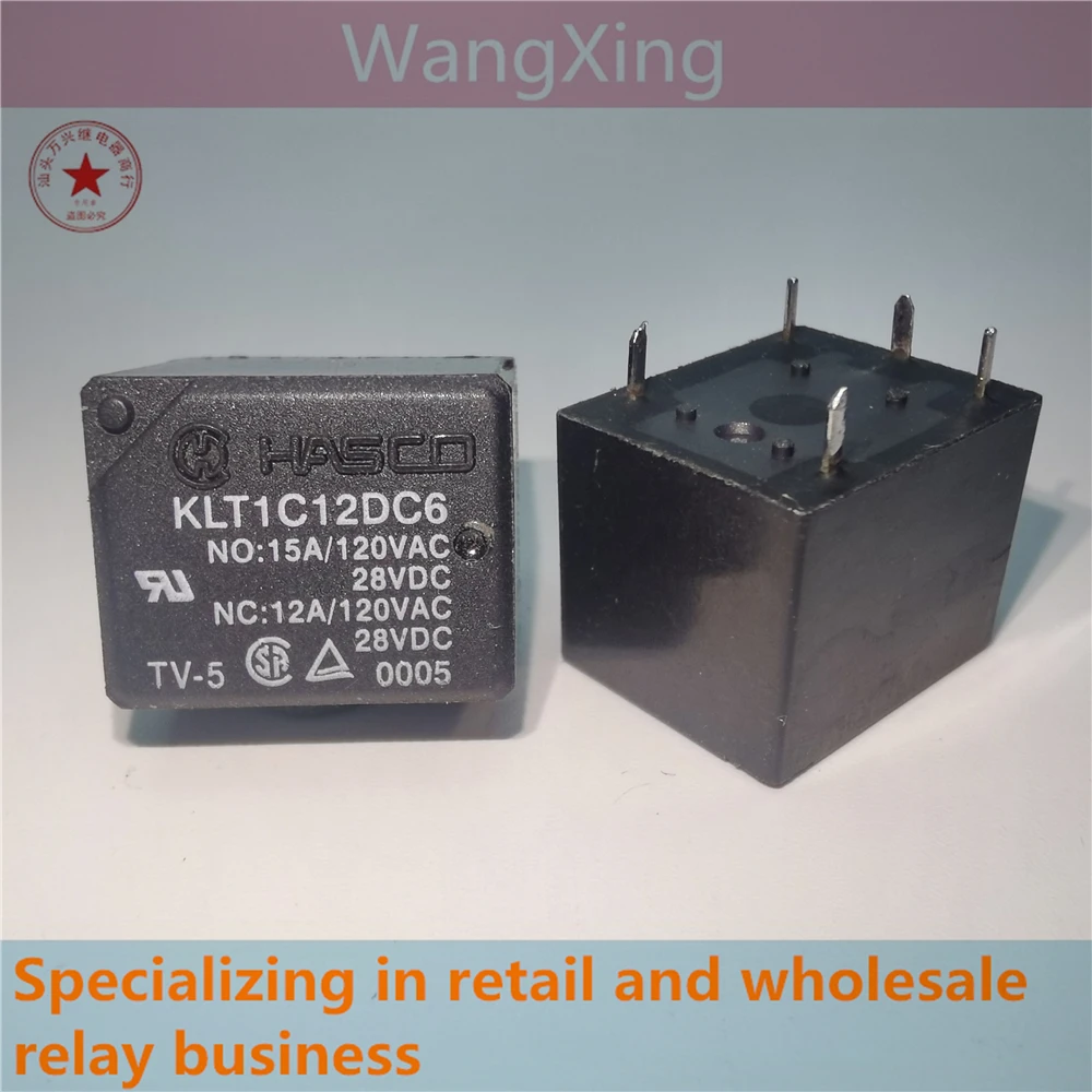 KLT1C12DC6 Electromagnetic Power Relay 5 Pins