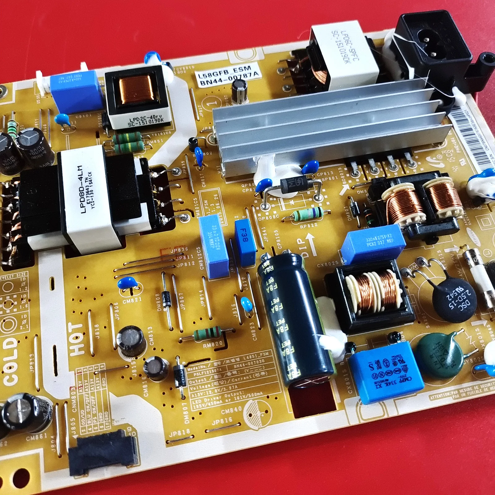 Imagem -04 - Substituto para Power Board Bom Teste de Trabalho Bn4400787a L58gfb Esm Ua58j50swajxxz Ua58h5288aj 100 Novo