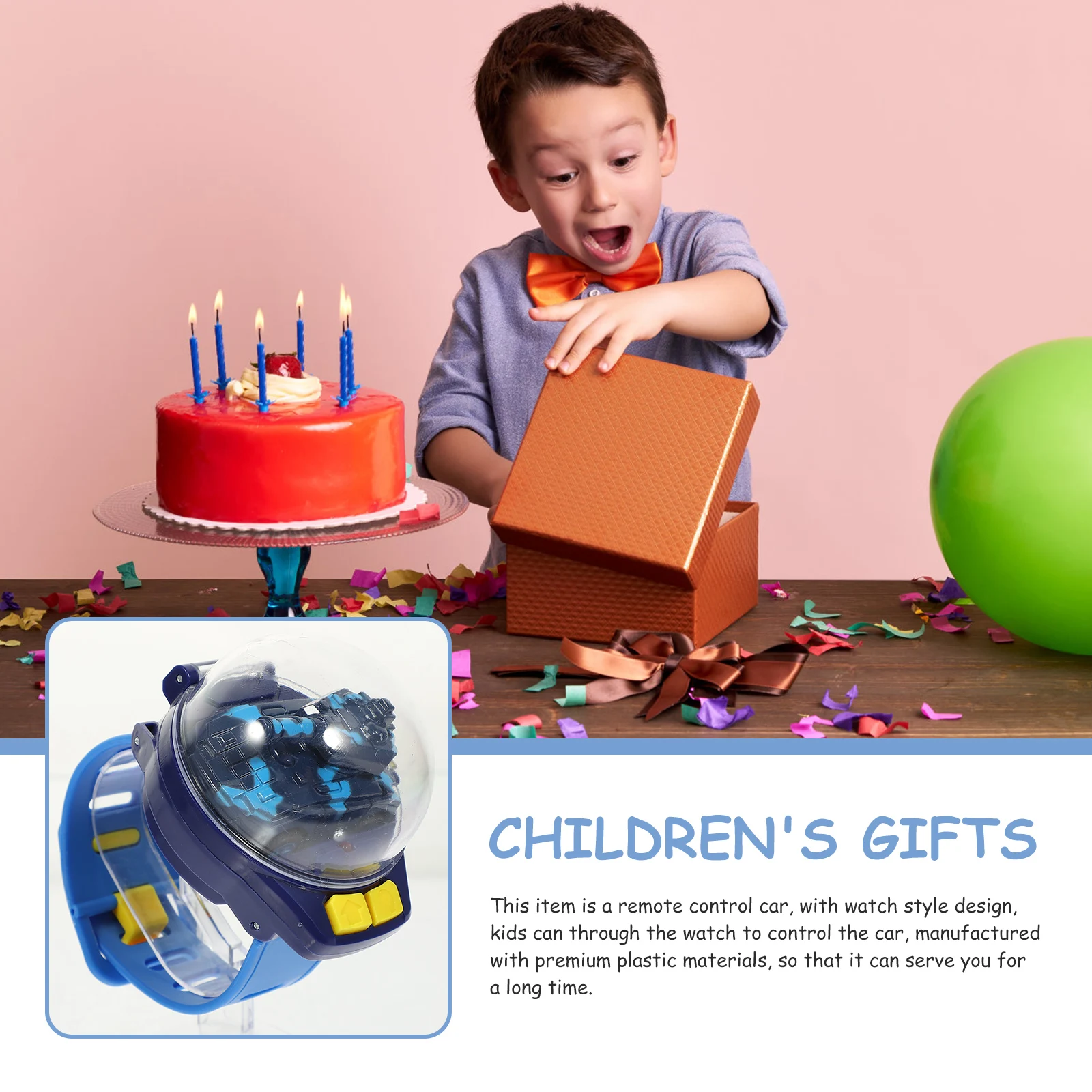 1 set 1 set Horlogecontroletank Afstandsbediening Oplaadbaar elektrisch speelgoed Kindercadeau Raceauto USB Opladen Kinderen Rc