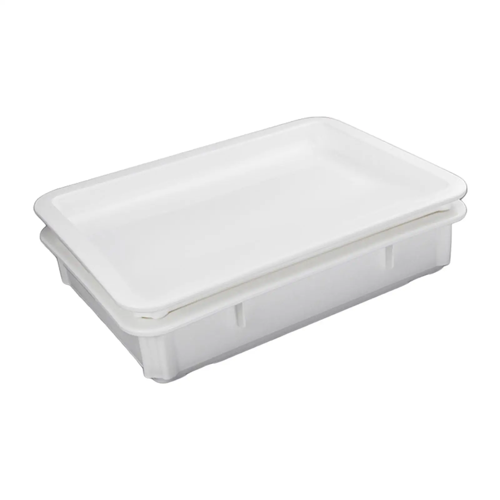 Pizza Proofing Box Durable Convenient Easy Clean Pizza Tray Rectangle Lightweight for Home Pastry Baking