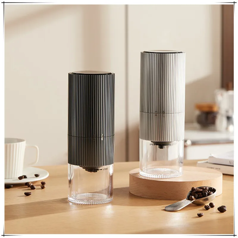 Moedor elétrico de grãos de café, moedor de mão para casa, máquina de café portátil usb