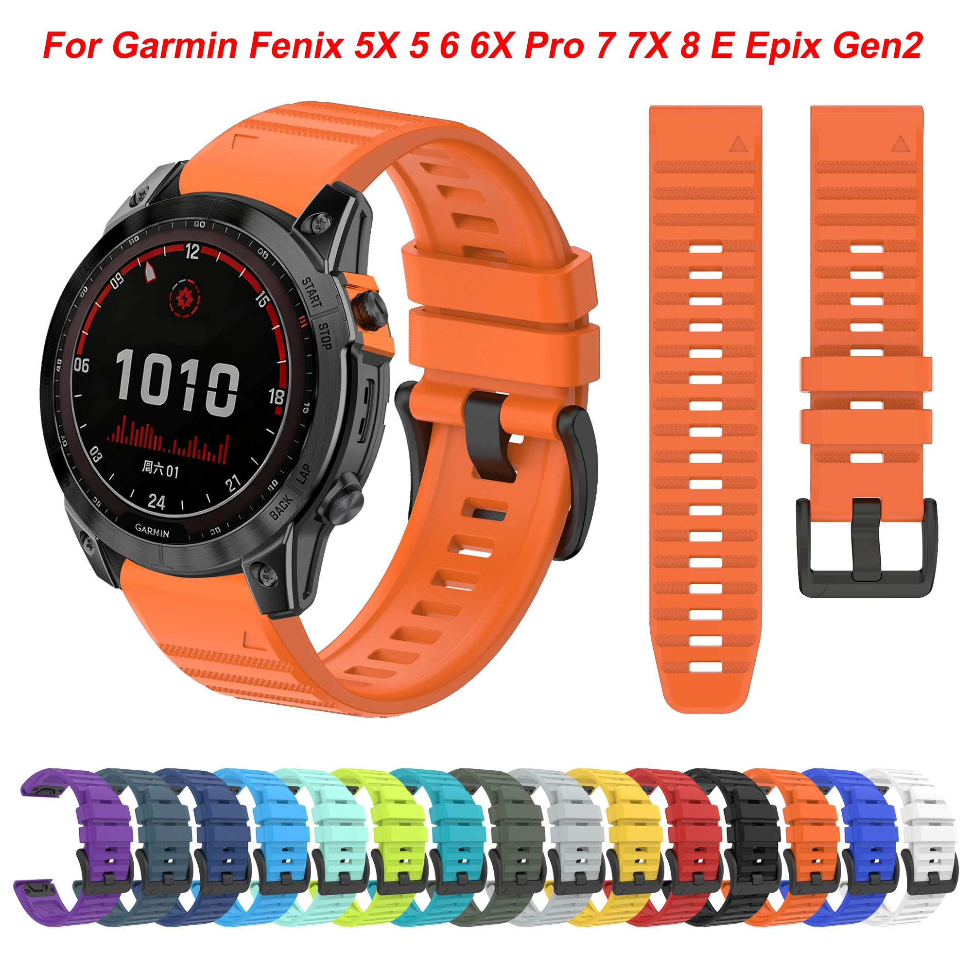 22mm 26mm Bracelet for Garmin Fenix 6X Pro 6 7 7X Solar 5 5X Plus 965 955 Epix Pro Fenix8 Tactix8 Quatix8 47 51mm Watch QuickFit