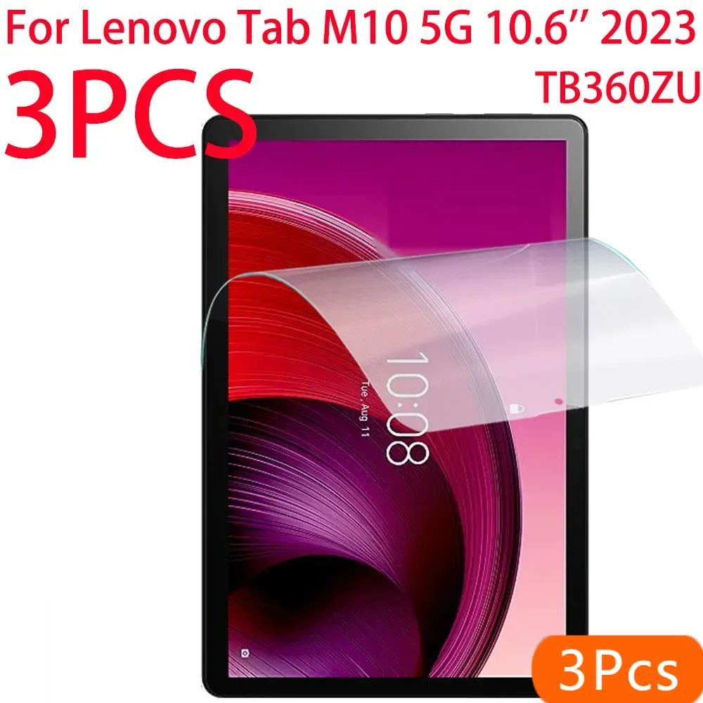 

3 упаковки мягкой защитной пленки из ПЭТ для Lenovo Tab M10 5G 10,6 дюйма 2023, защитная пленка для планшета M10 5G 10,6 TB360ZU