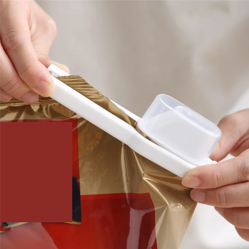 A19F-6PCS Food Bag Clips With Lid - Sealing Clips For Snacks, Milk Powder,Kitchen Moisture-Proof Sealer For Food Storage