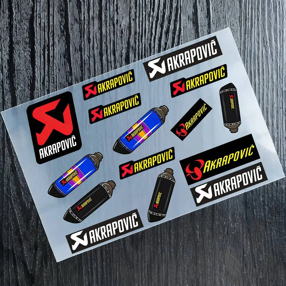 

Светоотражающие наклейки AKRAPOVIC для мотоциклов, водонепроницаемые виниловые наклейки для мотоциклетных шлемов, топливных баков и велосипедов