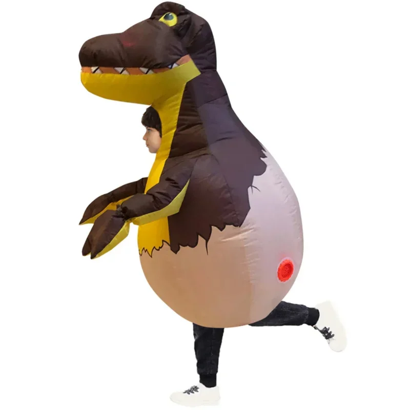 Coslan Kids T-REX Inflatable Costumes Halloween Cosplay Costume Dinosaur Egg Blow Up Disfraz Party Birthday Gift for Children Un