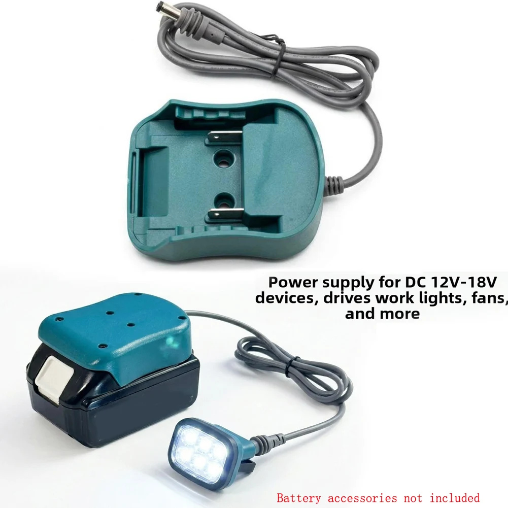 18W DC Adapter Battery Adapter With 96cm Cable For 18V 20V MAX Lithium Battery Power Supply For LED Lights And Fans